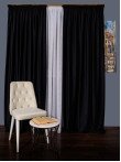 Draperie catifea negru