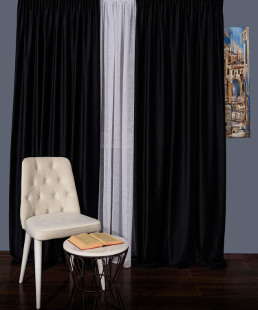 Draperie catifea negru Draperie catifea negru
