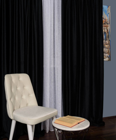 Draperie catifea negru Draperie catifea negru