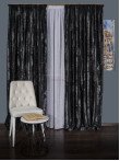 Draperie catifea negru/argintiu