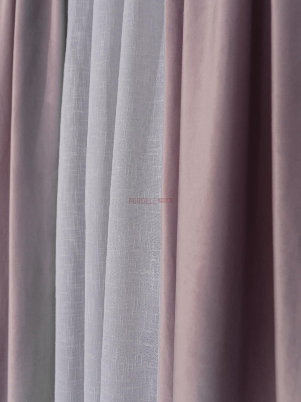 Draperie catifea roz