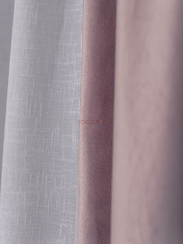 Draperie catifea roz