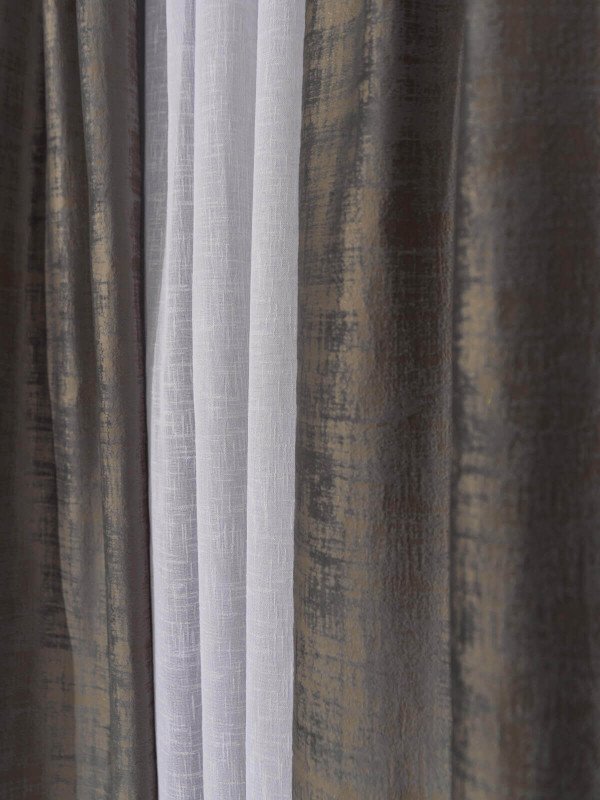 Draperie catifea texturata gri