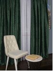 Draperie catifea texturata verde