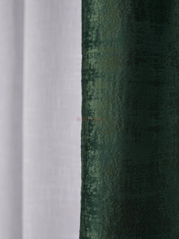 Draperie catifea texturata verde