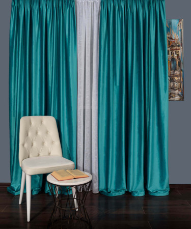 Draperie catifea turqoise Draperie catifea turqoise