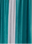 Draperie catifea turqoise