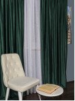 Draperie catifea verde