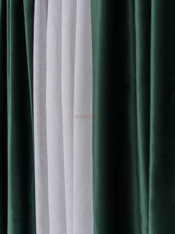 Draperie catifea verde