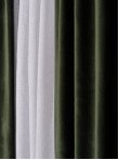 Draperie catifea verde olive