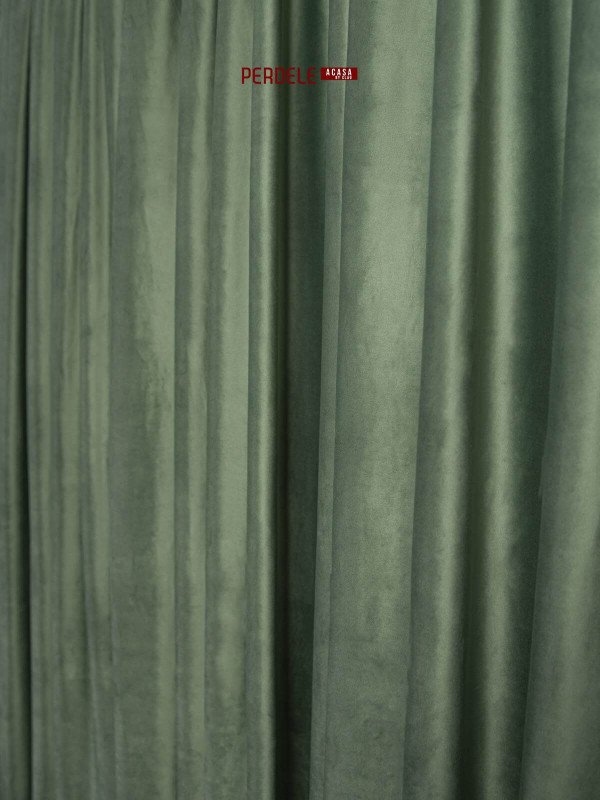 Draperie catifea verde