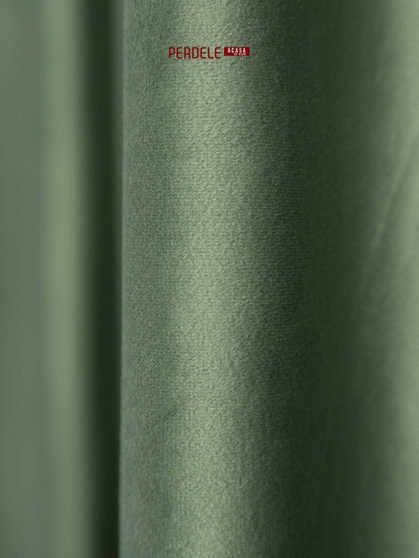Draperie catifea verde