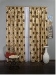 Draperie floare rotunda maro