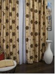 Draperie floare rotunda maro