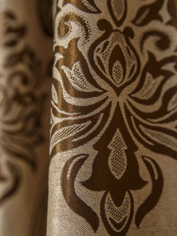 Draperie model baroc crem/maro