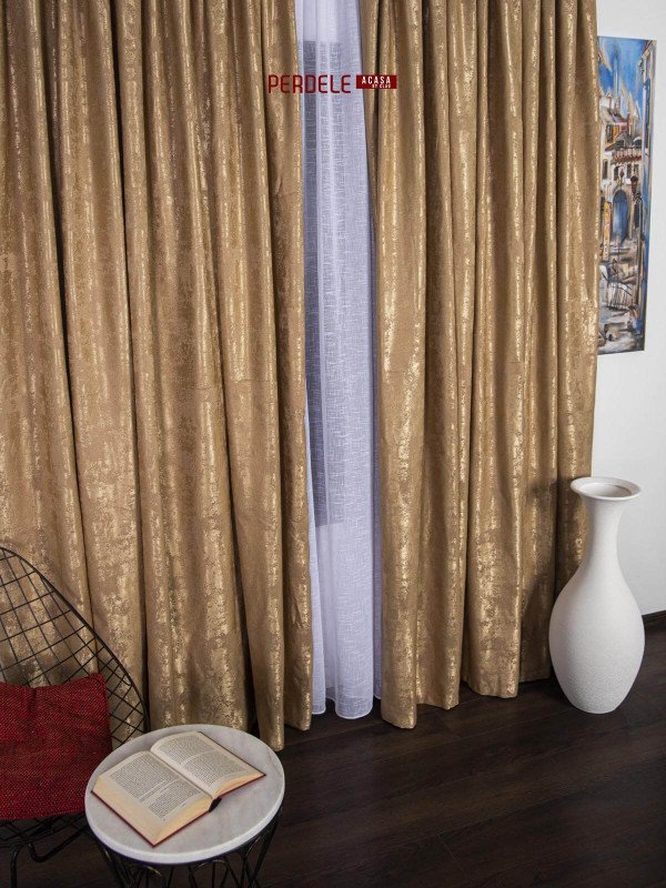 Draperie nisip, auriu