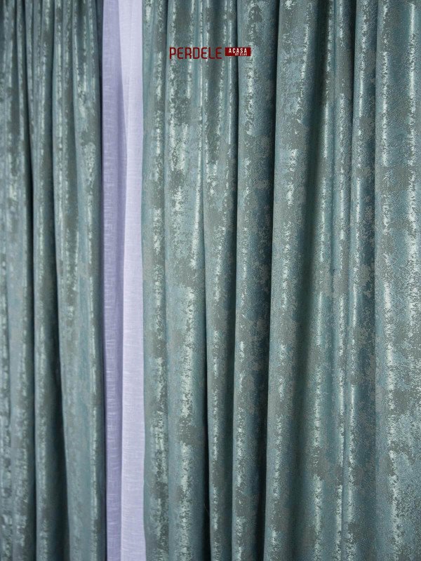Draperie nisip, turquoise