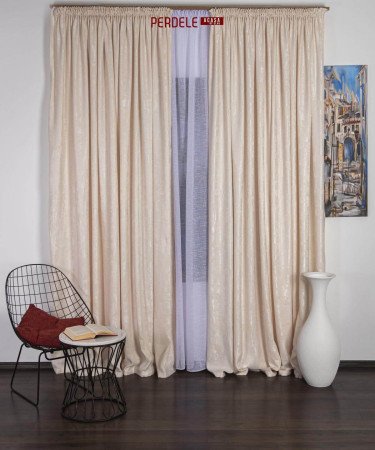 Draperie nisip, crem