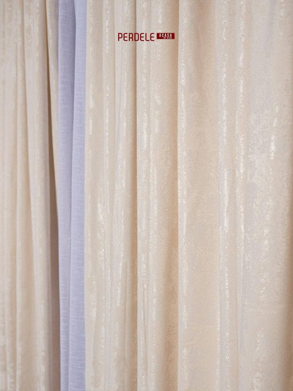 Draperie nisip, crem