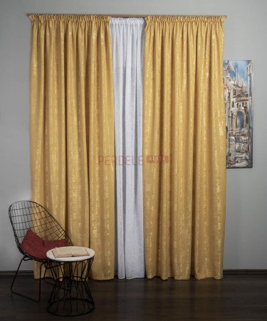 Draperie nisip, galben