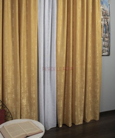 Draperie nisip, galben