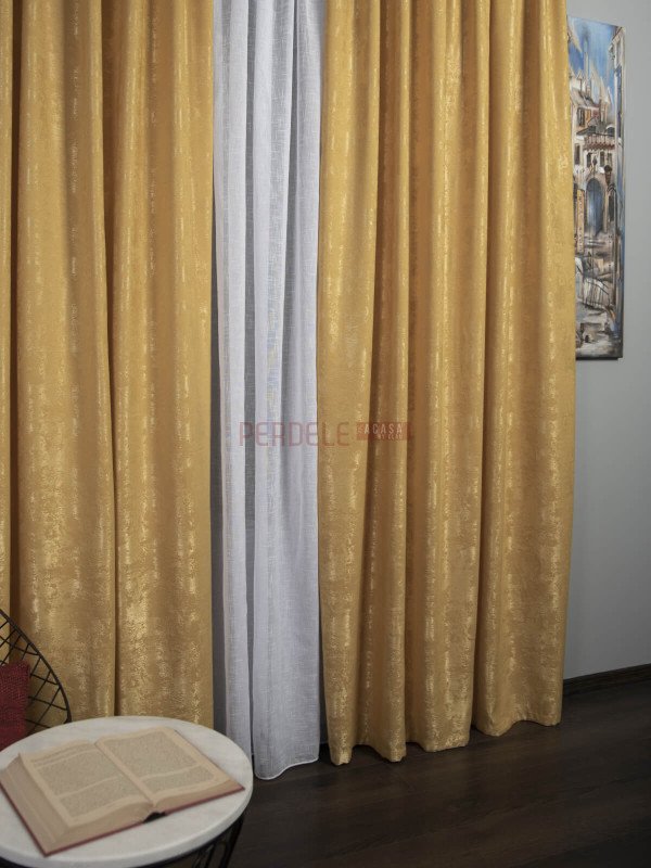 Draperie nisip, galben