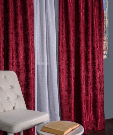 Draperie nisip grena