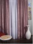 Draperie nisip roz prafuit