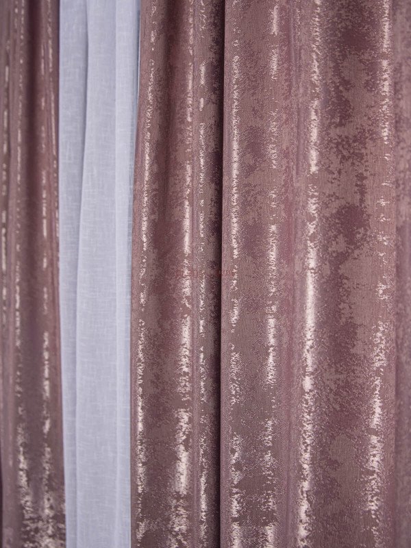 Draperie nisip roz prafuit