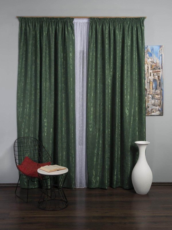 Draperie nisip verde
