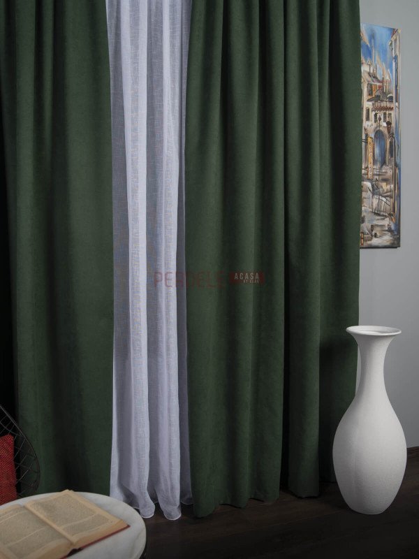 Draperie Petec, verde
