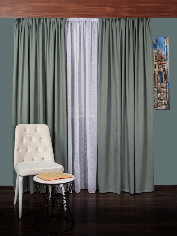 Draperie petek verde menta