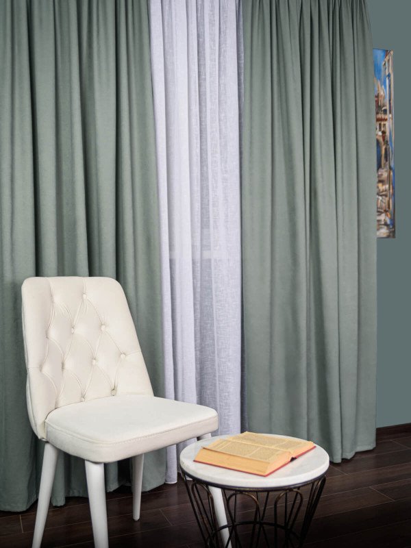 Draperie petek verde menta
