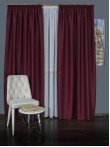 Draperie rustic grena