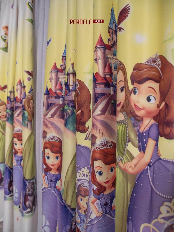 Draperie saten model copii
