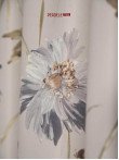 Draperie saten model flori bej,gri,maro