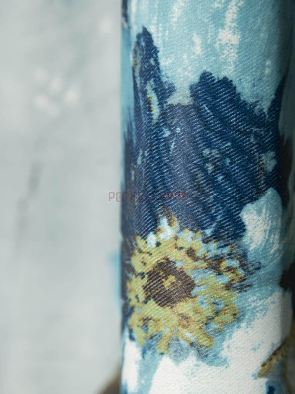 Draperie satin, bleu/albastru Draperie satin, bleu/albastru