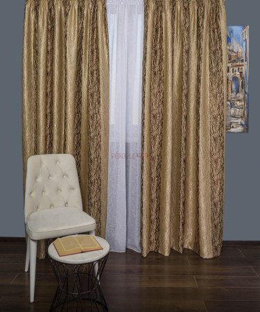 Draperie satin crem,maro Draperie satin crem,maro