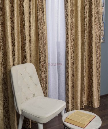 Draperie satin crem,maro Draperie satin crem,maro