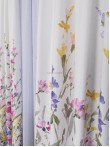 Draperie satin flori multicolore