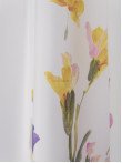 Draperie satin flori multicolore