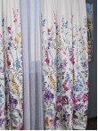 Draperie satin flori multicolore