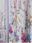 Draperie satin flori multicolore