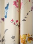Draperie satin model flori multicolore