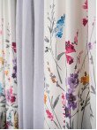 Draperie satin model flori multicolore