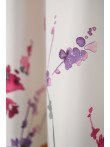 Draperie satin model flori multicolore