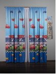 Draperie satin model pentru copii cu masini Cars