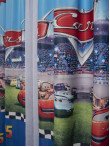 Draperie satin model pentru copii cu masini Cars