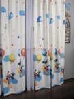 Draperie satin model pentru copii cu Mickey Mouse