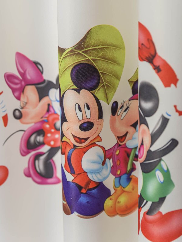 Draperie satin model pentru copii cu Mikey mouse
